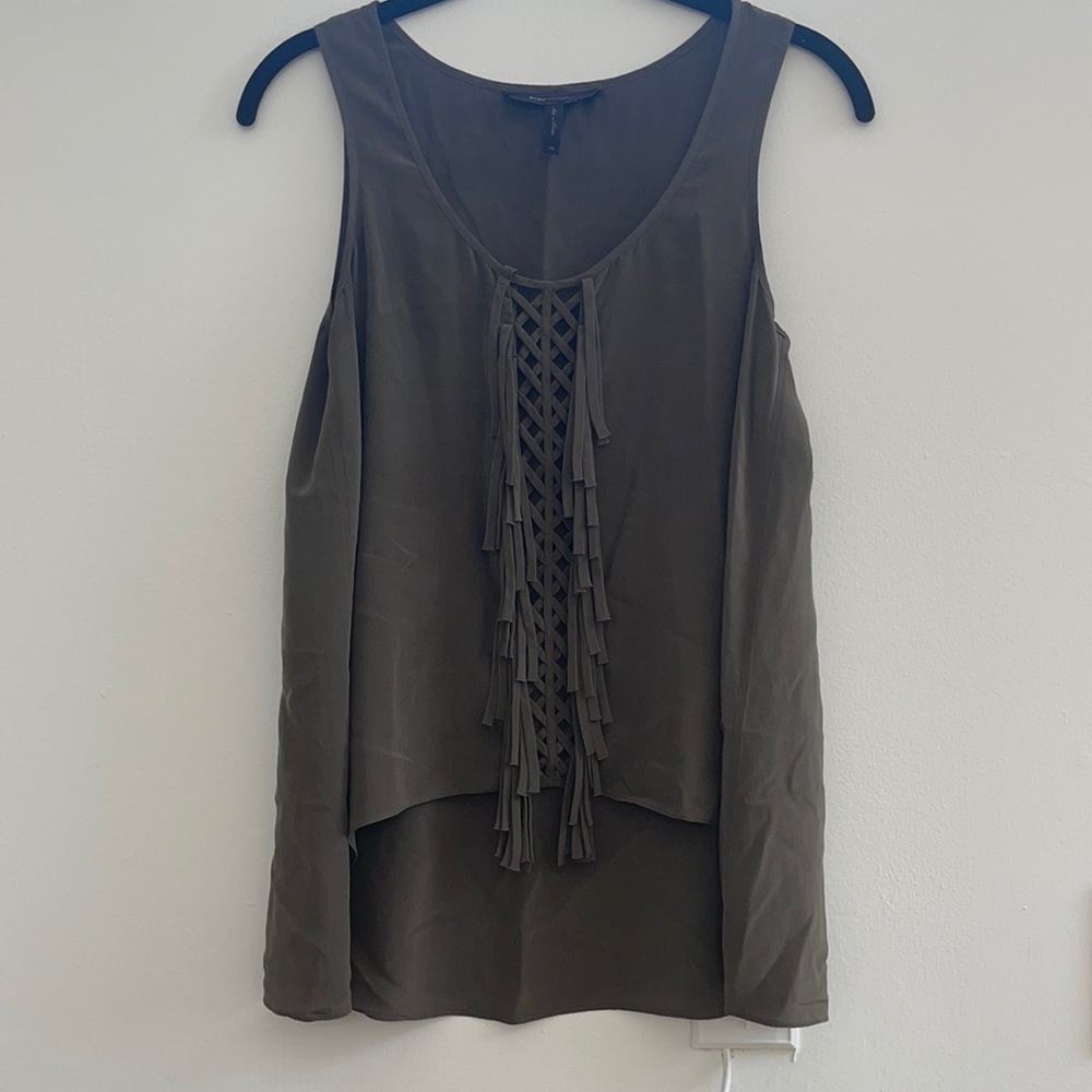 BCBG Silk Olive Top